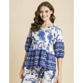 thumbnail image 5 of Moomaya Printed 2 Pcs Coord Set For Women, Cotton Top With Pants For Summers, 5 of 9