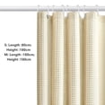 thumbnail image 6 of Mdesiwst Shower Curtain Elegant Durable Waffle Design Waterproof Shower Curtain for Home Bathroom Hotel Decoration, 6 of 8