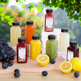 thumbnail image 2 of 12Pcs 8oz Plastic Juice Bottles with Tamper Evident Caps, Reusable Clear Juice Containers with Labels, Funnel and Brush, 2 of 7
