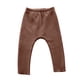 thumbnail image 1 of Laklulu Leggings para bebé, pantalones sencillos con nalgas grandes para niños y niñas, ropa de otoño e invierno (café profundo), 66 cm, 1 of 5