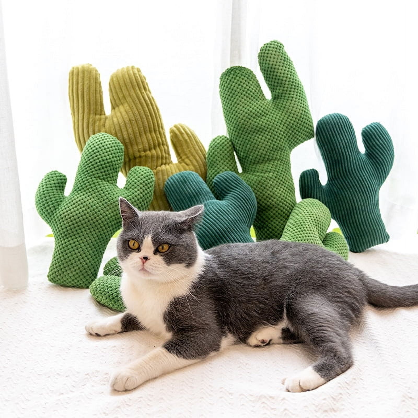for Cactus Plush Dog Toy Interactive Stuffed Chew for Cats & Dogs Improve Mental & Physical for