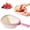 Pink, variant on Compact Colander With Folding Handles Saving Design Easy Pour CornersforDraining Vegetables Pasta, Small 14x26.4x6.5cm Folding Colander, Space Saving Strainer Basket, Vegetable Drainer