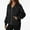Black, variant on Kukoosong Women's Zip Up Sweatshirts Jackets Long Sleeve Casual Loose Outwear with Pockets