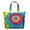 Colorful Tie Dye Pattern, variant on Colorful Tie Dye Pattern Large Weekend Travel Bag, Canvas Overnight Shoulder Bag with Zipper & Pockets, Heavy Duty Canvas for Women Men,22” X 12" X 18"