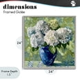 thumbnail image 4 of Stupell Industries French Country White Hydrangeas in Blue Vase Gray Framed Giclee Art, 24 x 24, by Gina Kelly, 4 of 8