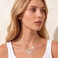 thumbnail image 4 of APSVO S925 Sterling Silver Plated Love Heart Initial Cross Necklaces for Women Girls CZ Letter B Pendant Chain Birthday Christmas Jewelry Gifts Teen Mom Wife Adults Stocking Stuffers for Kids Age, 4 of 8