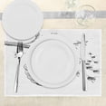 thumbnail image 3 of Ambesonne Nature Place Mats Set of 4, Hand Drawn Honeycomb, Standard Size, Charcoal Grey White, 3 of 6