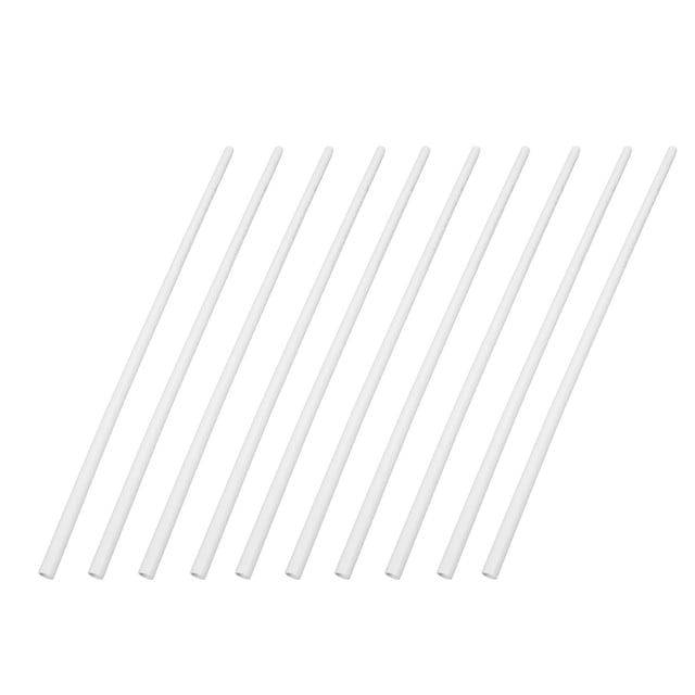"10-Pack Premium White UV-Resistant PVC Pipes (1m Length, 20mm Diameter) for DIY Projects & Garden Structures"