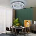 thumbnail image 4 of Modern Led Crystal Ceiling Chandelier Lamps Living Room Dimmable Ceiling Light With Remote Home Bedroom Smart Lighting Fixtures My Lux Decor Round, 4 of 8