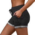 thumbnail image 3 of Pantalones cortos de mujer pantalones cortos activos de verano de cintura alta entrenamiento atlético pantalón corto para correr pantalones cortos de verano 2023, 3 of 5