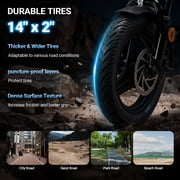Inlife 14 Folding Electric Bike 15AH Battery Ebike 900W Electric Folding Bicycle 35 Miles Range