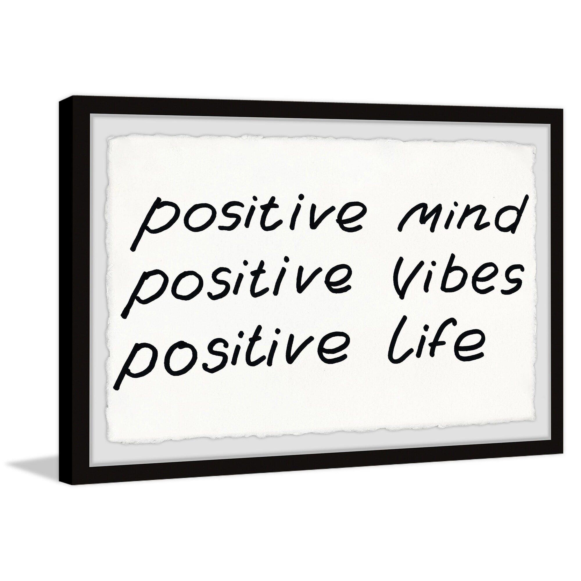 Marmont Hill Positivity Framed Wall Art, 16" x 24"