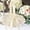 White, variant on Gqtwoy Wedding Flower Basket, Heart Shaped Bow, Elegant Decor, Bridesmaid Sprinkler, Versatile Floral Basket, Wedding Ceremony Accessory