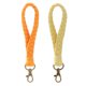 thumbnail image 1 of 2 uds llavero de cuerda de algodón tejido a mano, pulsera, colgante trenzado, llavero colgante para llave de coche, 1 of 5