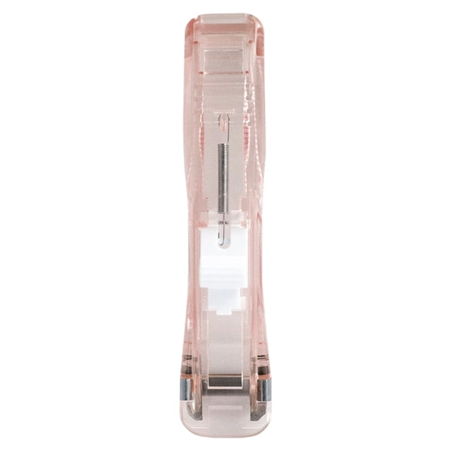 ZTTD 1 Pcs Portable Handheld Paper Clam Clip Dispenser Mini Push Stapler Dispenser Papers Clamps for Fixing Documents