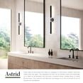 thumbnail image 5 of WV316402VBMS-Kuzco Lighting-Astrid - 33.13 Inch 12W 1 LED Bath Vanity-Vintage Brass Finish, 5 of 7