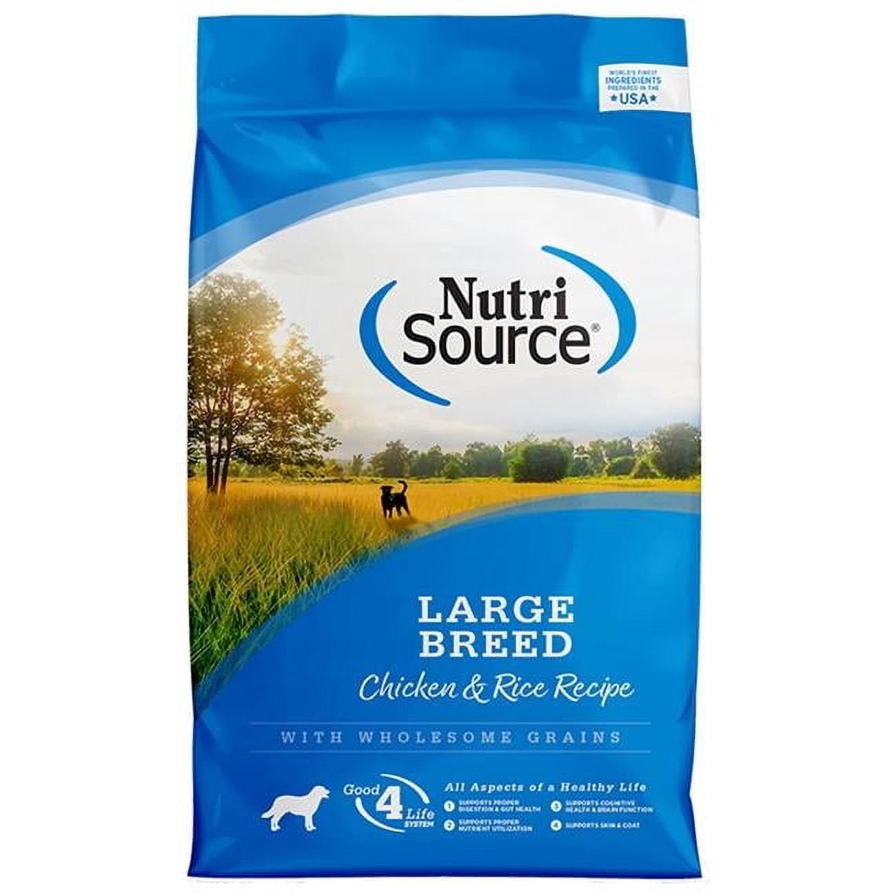 NutriSource Dry Dog Food, Chicken & Rice, Large Breed, 26 Lbs.