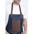 thumbnail image 3 of Delantal Multiusos para Hombre en Leather Natural y Denim, 3 of 6