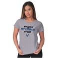 thumbnail image 3 of US Air Force My Hero Airman My Dad Women's T Shirt Ladies Tee Brisco Brands M, 3 of 5