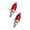 Red, variant on For General Car Motorcycle Vehicle License Plate Screws M6 Thread Pagoda Style