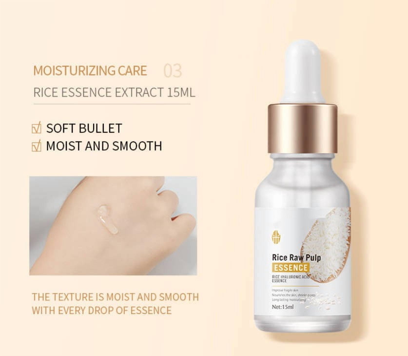 QunYou Skin Care Products for Women 6PCS Rice Puree Rejuvenation and Moisturizing Hydrating Set 120ml+15ml+120ml