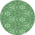 thumbnail image 1 of Ahgly Company Indoor Round Patterned Pale Green Area Rugs, 6' Round, 1 of 6