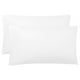 thumbnail image 1 of Funda de Almohada de Microfibra PiccoCasa Juego de 2 Suaves Transpirables con Cierre de Cremallera Blanco 51x91cm, 1 of 6