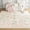 Elegant Floral, variant on Sleep Zone 2x3 Washable Non Slip Area Rug Forest Creatures, Wave edge Scalloped Water Resistant Rug for Bedroom Living room