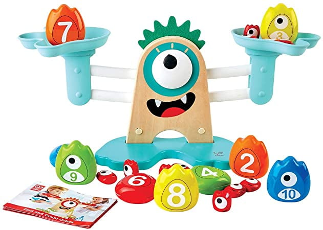 Eliiti 2-in-1 Wooden Pounding and Sorting Math Toy for Kids 3 to 5 Years Old 