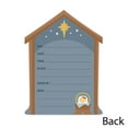 thumbnail image 5 of Big Dot of Happiness Holy Nativity - Shaped Fill-In Invitations - Manger Scene Religious Christmas Invitation Cards with Envelopes - Set of 12, 5 of 7