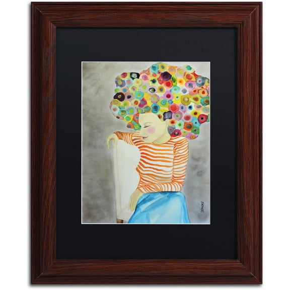 Sylvie Demers 'Marion' Black Matted Framed Art