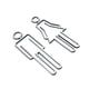 thumbnail image 4 of Monstrate Señal de baño fácil de usar para puerta de baño acrílica, señal de baño segura y duradera, señal adhesiva para puerta, símbolo Type2 NO2, 4 of 6