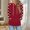 Wine, variant on EchfiProm Womens Sweatshirts Fall Pullover Hoodies Green with Pockets Hooded Long Sleeve Polka Dot Tops for Womem