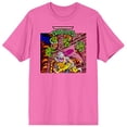 thumbnail image 4 of Teenage Mutant Ninja Turtles Super Shredder Men's Neon Pink T-shirt-Small, 4 of 6