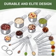 thumbnail image 3 of Juego de tazas y cucharas medidoras EWFEN de acero inoxidable, 21 piezas, 3 of 6