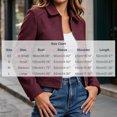 thumbnail image 3 of Mifsaly Womens Cropped Bomber Jackets Zip Up Collared Fall Coat Slim Fit Trendy 2026 Daily Casual Going Out Work Office Lounge Outfits with Pockets Wine,M, 3 of 7
