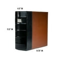 thumbnail image 2 of Bellagio-Italia XL 3-Ring Storage Binder - 600-Sheet Capacity Storage Organizer - File Storage for Presentations, Documents, and Trading Cards - Blank Index Plate on Spine for Custom Labeling - Brown, 2 of 7
