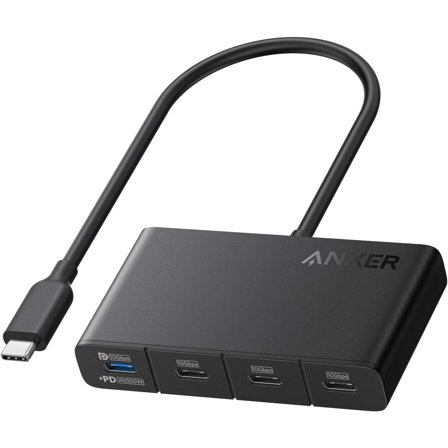 Anker USB-C Hub, USBC to 4-Port USBC Adapter, Multiport USB C Splitter, USB 3.2 Display Hub with 100W Max PD & Max 10Gbps Fast Data Transfer