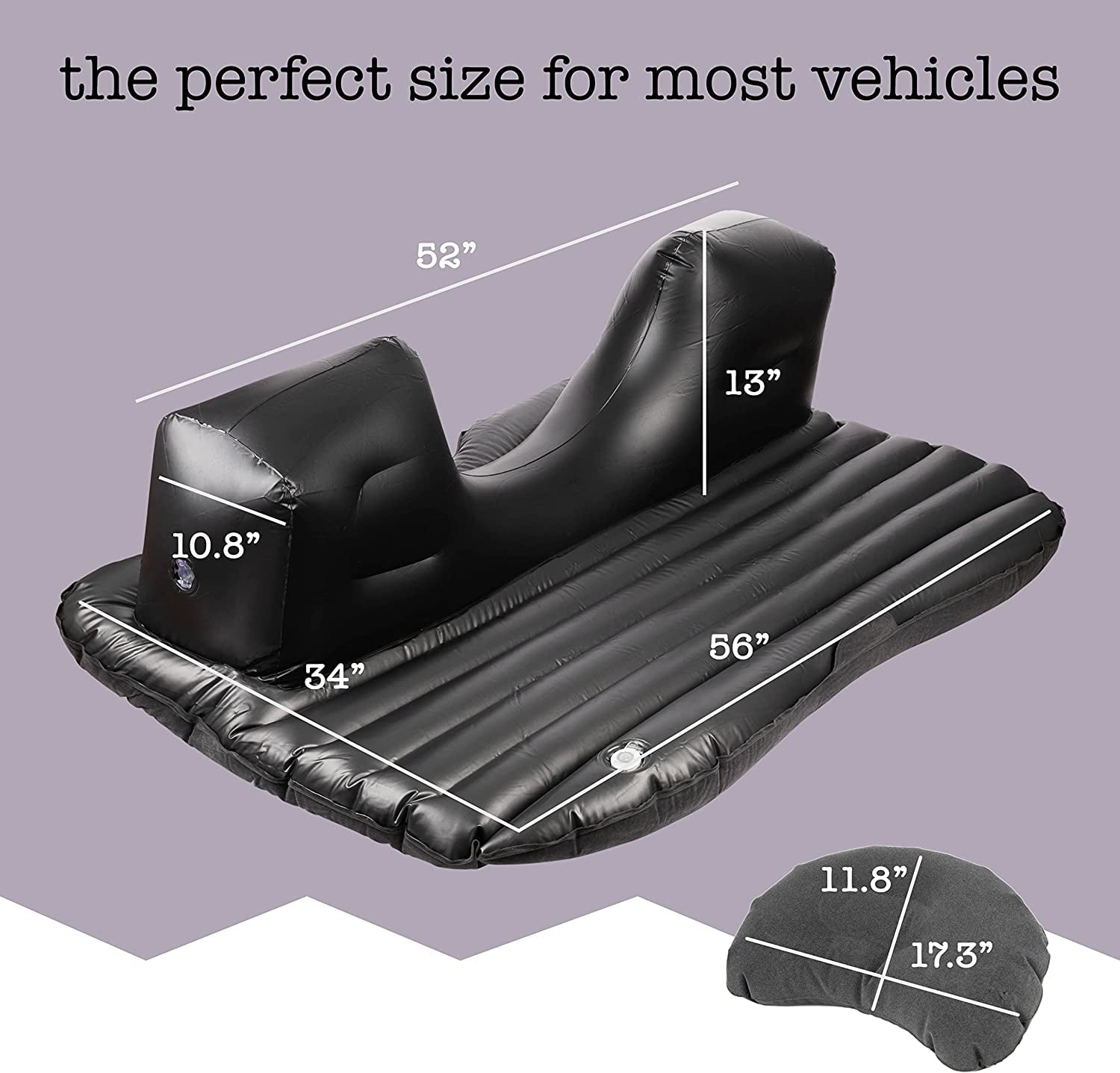 Zone Tech Travel Inflatable Mattress 6" Leakproof Air Bed with Electric Pump