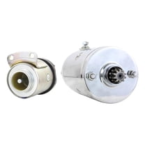 Chrome Starter & Solenoid Fits Harley Davidson Softail Custom Fxstc 1986-1988