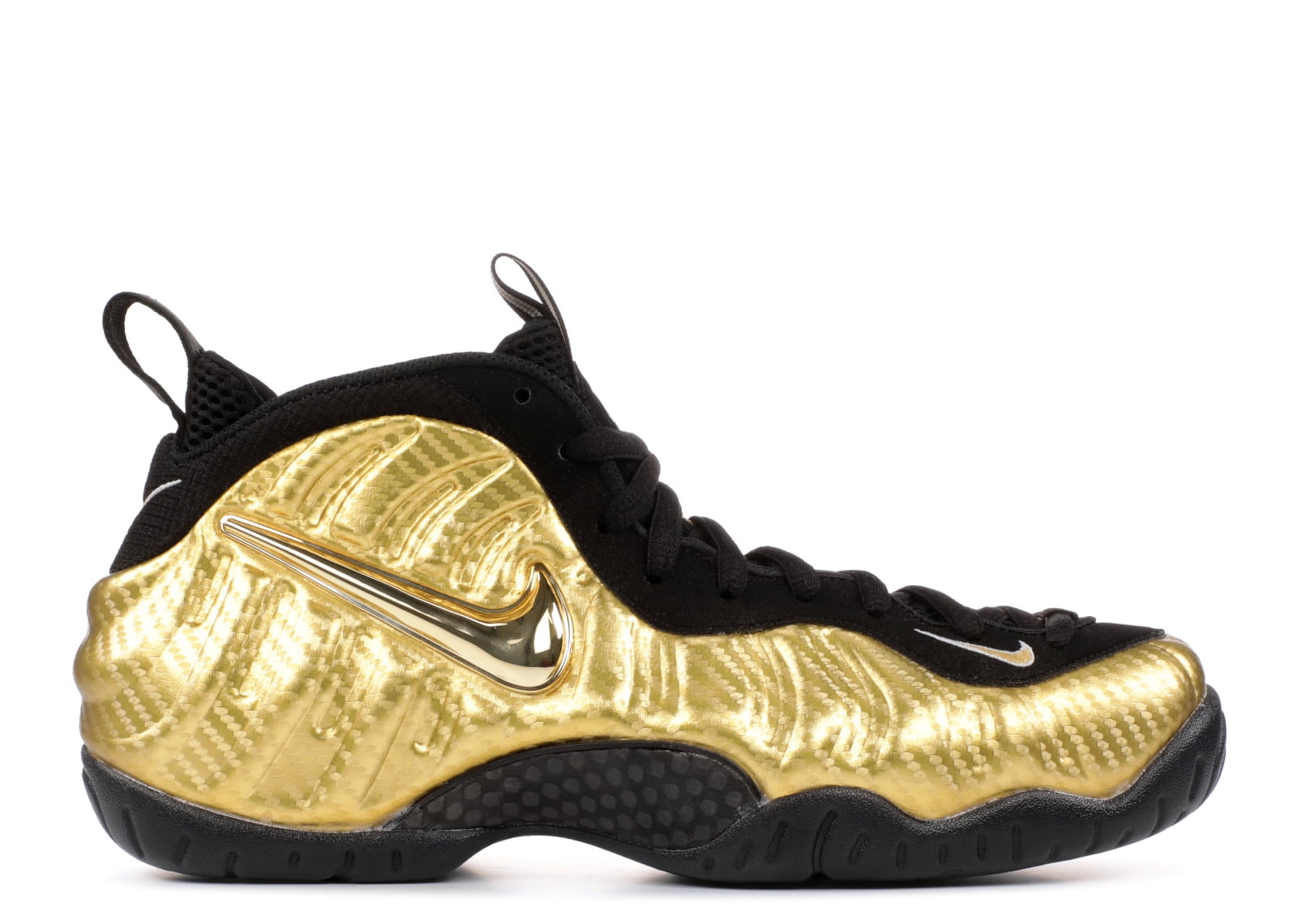 nike black and gold foams