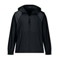 thumbnail image 3 of AnuYalue 2025 Coat Clearance Men's Waterproof Rain Jacket,Lightweight Windproof Full Zip Puffer Jacket Outdoor Active Packable Fall Raincoat Windbreaker with Hood, 3 of 5