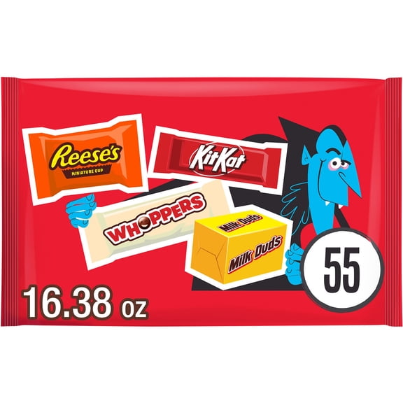 Hershey Assorted Halloween Candy, Variety Pack 16.38 oz, 55 Pieces