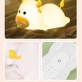 thumbnail image 2 of Kearding Luz de grifo de vaca bonita, Sensor de de silicona, luz nocturna de alivio de presión de 7 colores para niños, dormitorio, sala de Iluminación y accesorios Amarillo, 2 of 6