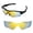 24K Gold Mirror Coated -Polarized, variant on Walleva Black Non-Polarized Replacement Vented Lenses for Oakley Radar Path Sunglasses