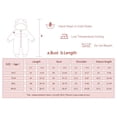 thumbnail image 6 of Esho Baby Girls Boys Winter Hooded Snowsuits Romper Bodysuits Newborns Warm Down Bodysuits Outfits 0-18M, 6 of 6