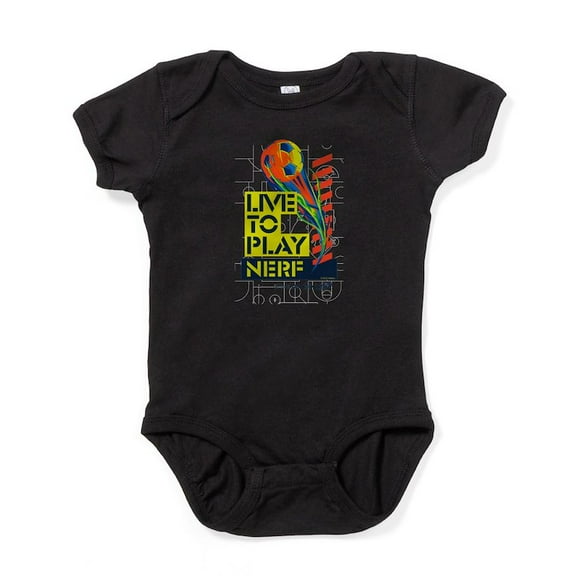 CafePress - Live To Play Nerf Soccer Body Suit - Cute Infant Bodysuit Baby Romper - Size Newborn - 24 Months