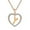 Golden Size M3, variant on EDHITNR Custom Name Necklace, Personalized Letter Pendant Jewelry for Women, Fashion Double Heart Crystal Rhinestone Eternal Necklace Gift for Her Birthday Christmas