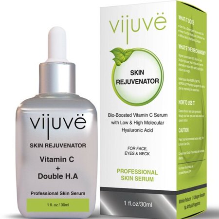 VIJUVE 45% Vitamin C Serum with Double Hyaluronic Acid and Collagen Peptides