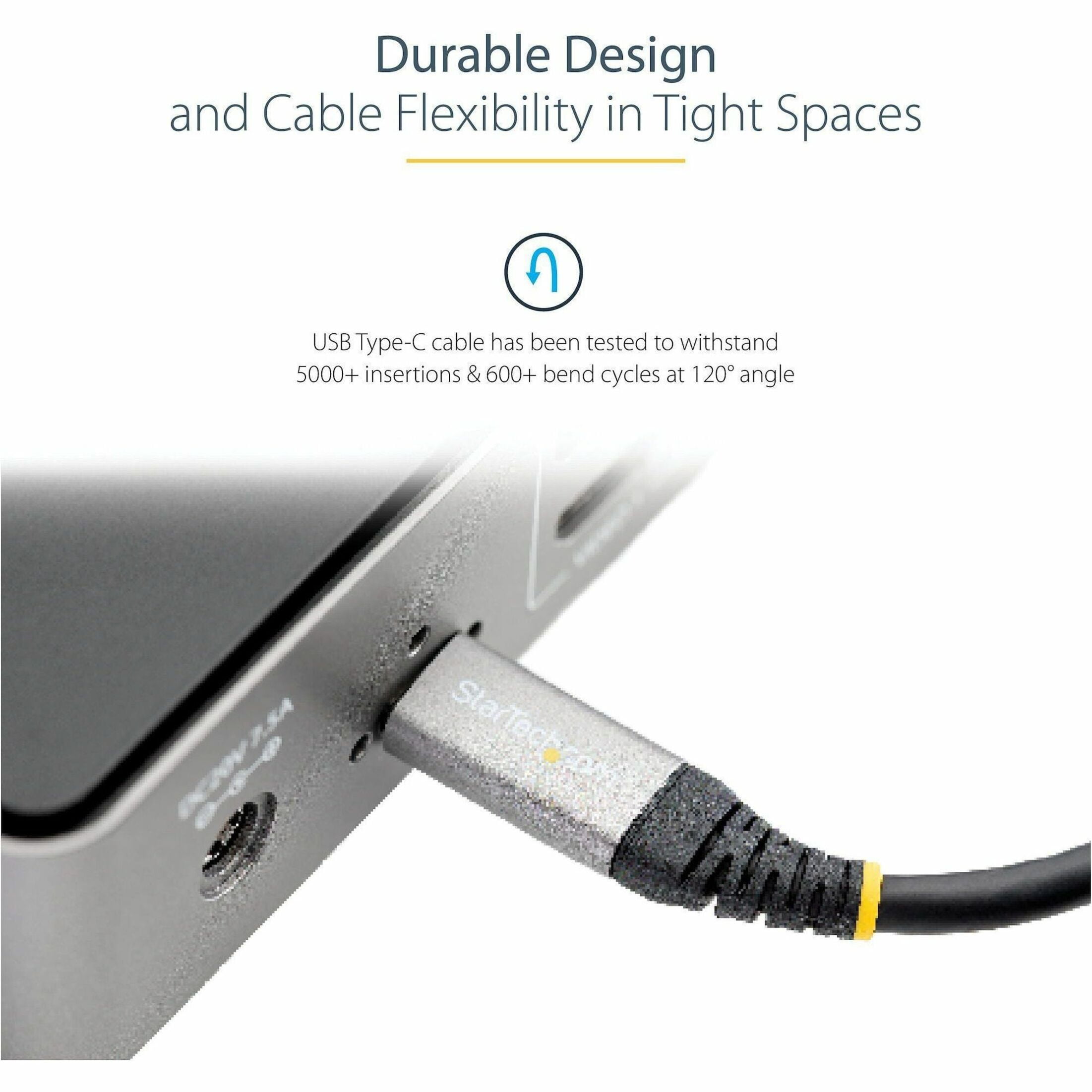 Startech.com 20in 50cm Usb C Cable 10gbps, Usb-if Certified Usb-c Cable, Usb 3.1/3.2 Gen 2 Type-c Cable, 100w (5a) Delivery , Dp Alt Mode, Usb C To C Cord, & Sync - Thunderbolt 3 Compatible